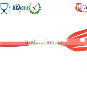 FDA Silicone Slotted Cooking Turner Stainless Steel Turner Kitchen Utensils