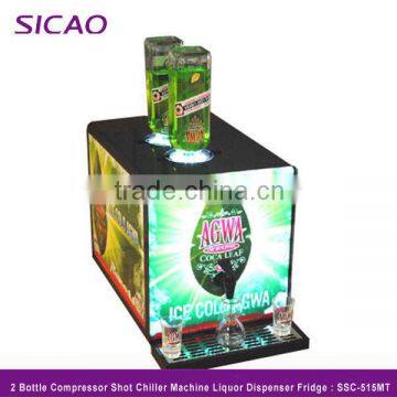 Liquor chiller for Bar 2 bottles