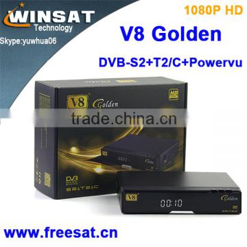 free porn video V8 Golden DVB-S2+T2/Cable 1080P HD satellite receiver digital iptv set top box support cccam youtube powervu