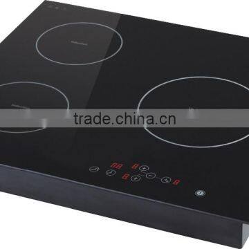 2016 hot sale 3500-Watt Three burner induction hob