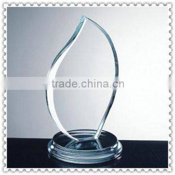 Water Drop Blank Plaque Glass Award For Business Souvenir