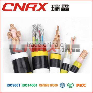 Made in China Ruixin Group 0.6/1kv 4 core Copper Conductor PVC Insulated PVC / PE Jacket underground cable route markers