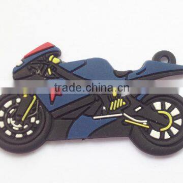 Custom Refrigerator Rubber Wholesale Promotional Motorcycle Shape Soft PVC Fridge Magnet