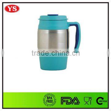 food grade double wall 34 oz stainless steel mug beer with handle