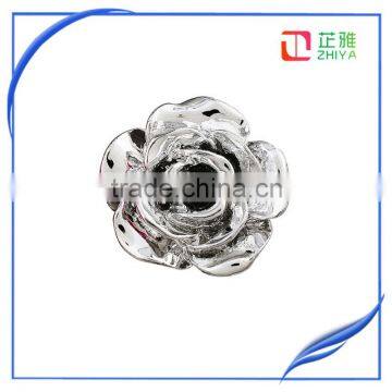 Wholesale Zhiya Resin Flower Jewelry Silver Plated Gifts Silver Plating Resin Craft Accessary photo-3