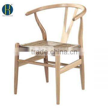 HY3017 Promotional Restaurant Chair /Rattan ASH Wood Dining Armchair/Chinese Dining Chair