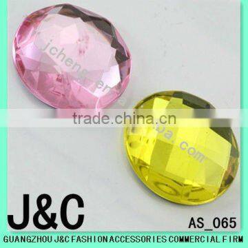 garment accessories crystal round shape acrylic stone