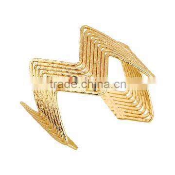 Wave Shape Gold Plating Sport Bracelet photo-5