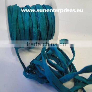 Silk habotai Cords - handyed silk cords -4750 - Deep Aqua