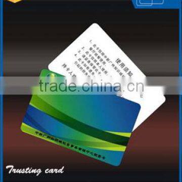 CR80 credit size CMYK full color printing PVC membership card