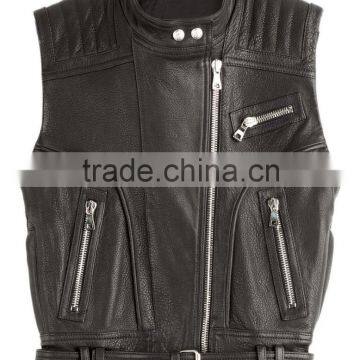 Leather Motorcycle Vest