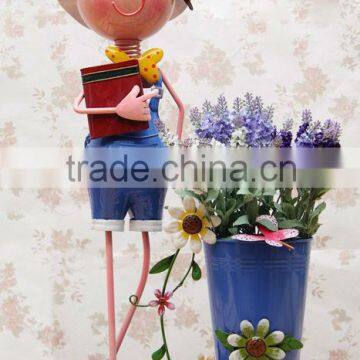 Metal Doll With Flower Used for Home Decor photo-5