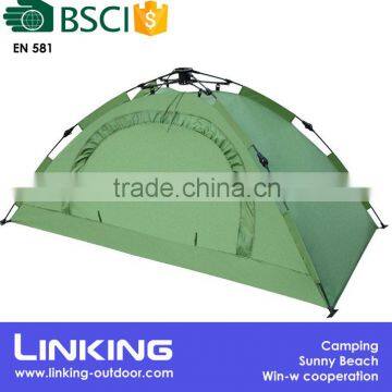 Fiberglass tent pole green dome tent