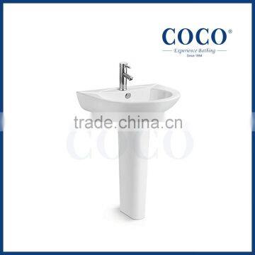 Bathroom Ceramic Pedestal Washing Hand Sink photo-1
