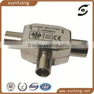 Compression waterproof 2 way splitter 0-1000MHz