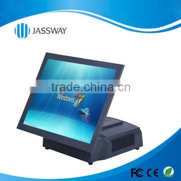 15 inch Cheap touch screen all in one pos machine for restaurant , supermarket