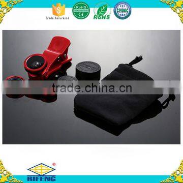 Factory Direct Sale 3 IN 1 Univeral Mobile Phone Clip Lens Fish Eye+wide Angle+ Macro Lensescell Phone Camera photo-4