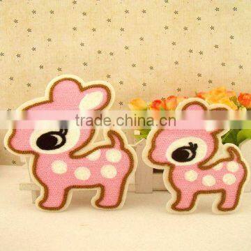 Custom Made Lovely Deer Embroidery Chenille Patches