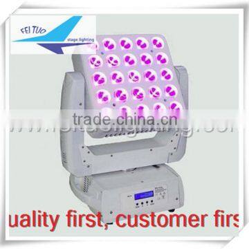 led stage lightings 25x12w quad 4in1 matrix led moving head beam