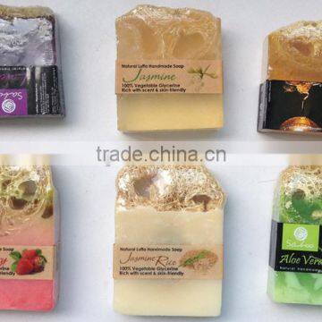 Natural Handmade Soap And Loofah Skin Care, Loofah Soap