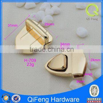 H-709 Zinc Alloy Metal Lock New Design Hardware Bag Lock,press Lock