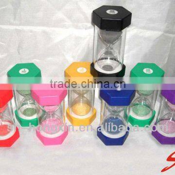 Glass bead sand timer different time and colors