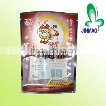 Printing Stand up snack plastic bag with zipper