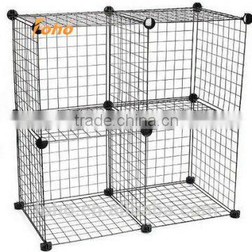 Stronger 4cubes black children toys storage rack FH-AL0016W