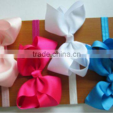 6inch Big Ribbon Bows Hair Bow with Soft Headband Baby Headband Hair Accessory Hairband