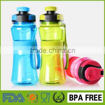 550ml Outdoor Sports Travel Cycling Clear Water Bottle Plastic Protein Shaker