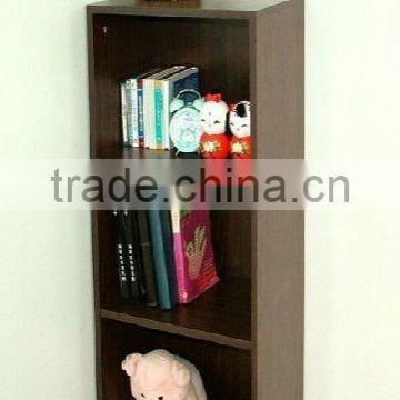 three-tier wooden bookcase