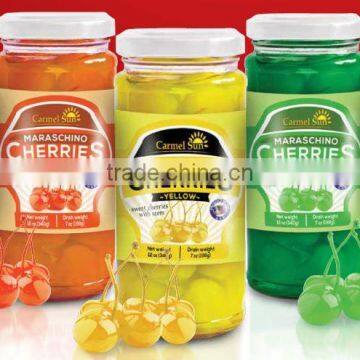 Maraschino Cherries (Green, Orange, Yellow, Red)