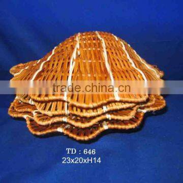 Beautiful scallop rattan decor, unique design from Vietnamese countryside people