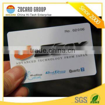 Custom CR80 Hard Plastic PVC Card