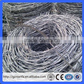 Direct Supplier Against Theft Having Stock Hot Galvanized Barbed Wire Iron Wire for Sale(Guangzhou Factory)