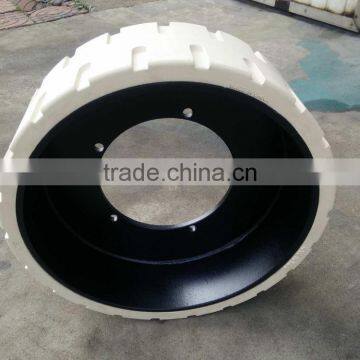Solid Trailer Tyres Manufacturer Supply 410x130 Solid Rubber Tires for Travel Trailer at Low Price photo-5