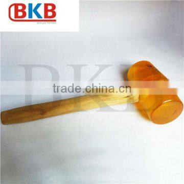 Wood handle rubber hammer