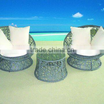 Outdoor sofa garden sofa aluminum rattan sofa set