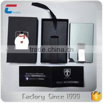 Customized Design Aluminum RFID Blocking Credit Card Holder Wallet From CXJ photo-2