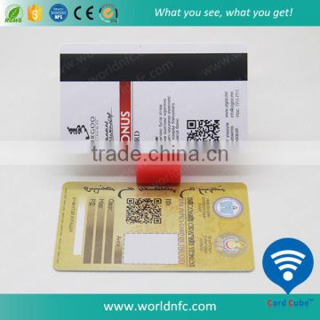 Professional RFID card with a magnetic stripe/ nfc business card/NFC PVC card