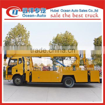 Driving type 4x2 FAW 20 meters aerial platform working truck for sale