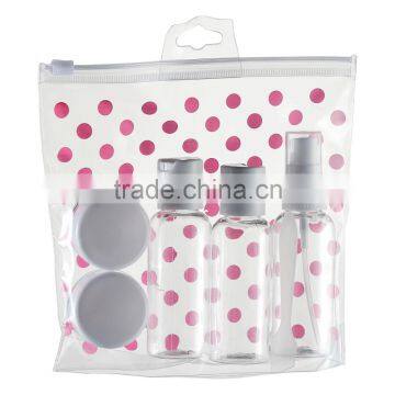 YUHUI Clear Wash Kit _2NUL_Set of 5 Bottles -Travel Organizer Empty Bottle Set photo-3
