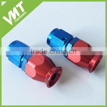 AN6 TEFLON anodised aluminum red blue PTFE swivel hose ends