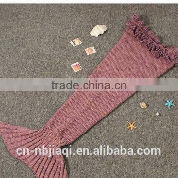 Mermaid Tail Blanket Crochet and Mermaid Blanket for Kids,Summer Super Soft Sleeping Bags photo-2