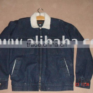 Denim Jacket With Sherpa Linning