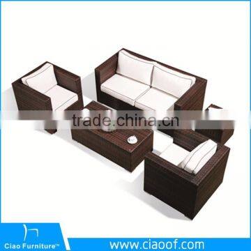 China Company Wholesale Cheap White Outdoor Furniture Sofa Set photo-5