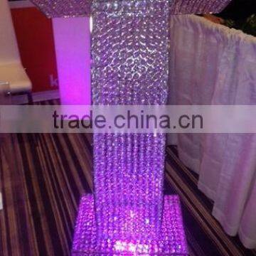 Wedding Crystal Podium Pillar, Decorative Podium on Square Pillar, Stage Podium photo-4