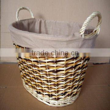 2016 cheap Nice Oval willow Basket with handles