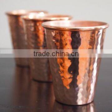 Handmade Copper Tumbler Hammered FDA Approved