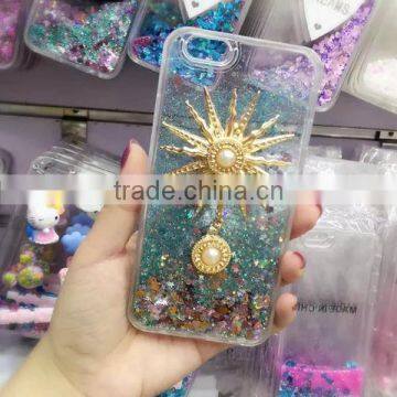 Quicksand Sun Sticker TPU + PC Bling Phone Shell for IPhone 6 / 6 Plus photo-3